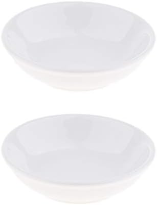 2 Pcs 38 Inch Round Ceramic Dish for Electric Burner Warmer
