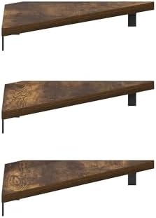 Furinno Rossi Triangle Corner Floating Shelves Set of 3