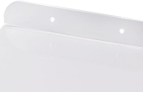 Locadence 2Pcs Floating Corner Shelves Transparent Acrylic