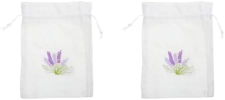 2pcs Lavender Sachet Drawstring Bags for Wedding Favors
