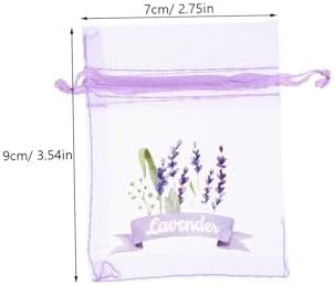 Mobestech 20pcs Lavender Sachets Breathable Drawstring Bags for Home Fragrance Storage