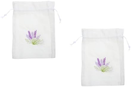 2pcs Lavender Sachet Drawstring Bags for Wedding Favors