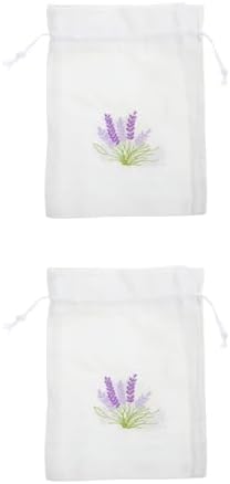 2pcs Lavender Sachet Drawstring Bags for Wedding Favors
