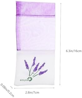 LOGOFUN 15pcs Breathable Mesh Sachet Bags - Purple