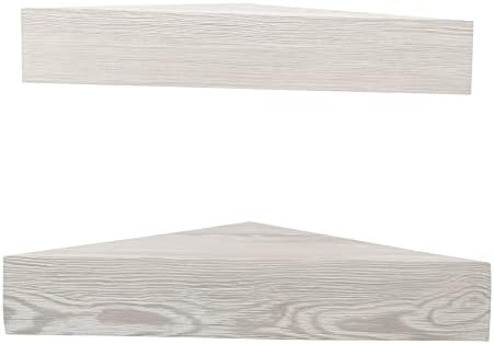 Kiera Grace Rustic Farmhouse Triangle Floating Shelf 2 Pack