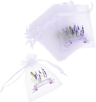BESPORTBLE 20pcs Mesh Lavender Sachet Bags with Drawstring Closure