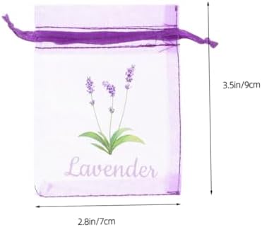 Cabilock 50pcs Empty Lavender Sachet Bags Mesh Drawstring Pouches