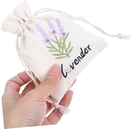 5pcs Lavender Sachet Bags with Drawstring for Home and Car Use