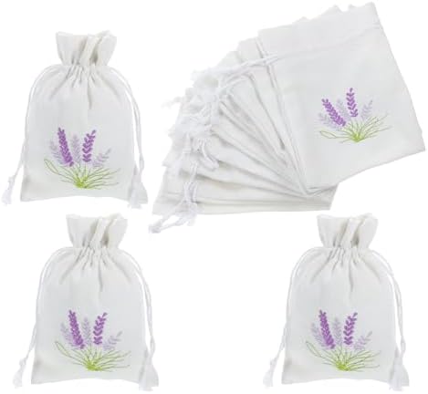 LUOZZY 12pcs Drawstring Sachet Bags for Candy and Lavender