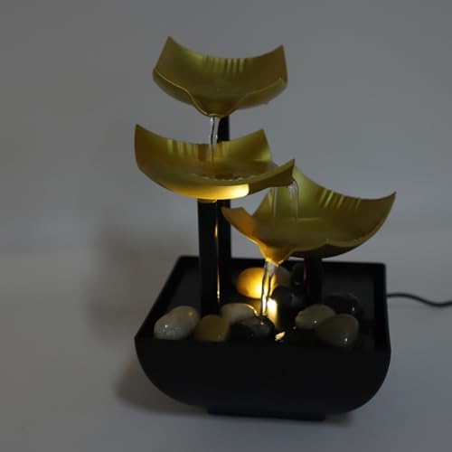 3 Tier Desktop Fountain with LED USB Light
