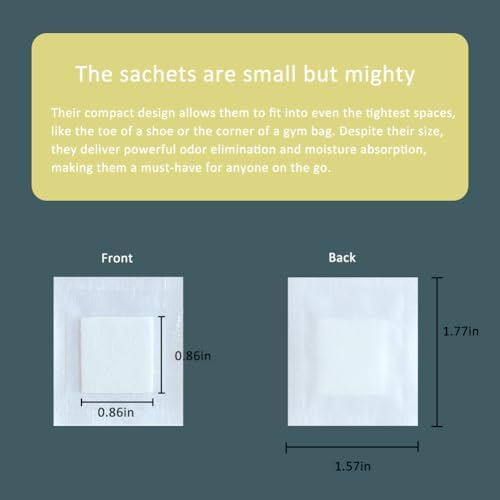 100 Pack Small Scented Sachets for Shoes Towels Wallets and Handbags