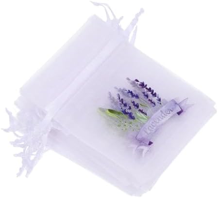 LUOZZY 40 pcs Lavender Sachet Bags with Drawstring