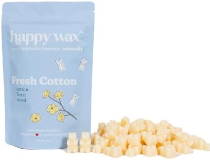Happy Wax Fresh Cotton Scented Bear Wax Melts - 8 oz Pouch