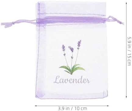LOGOFUN 20PCS Lavender Scented Drawstring Bags