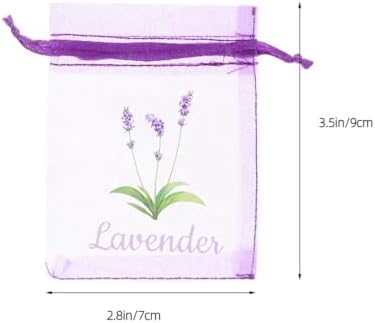LUOZZY 50pcs Lavender Sachet Bags with Drawstring