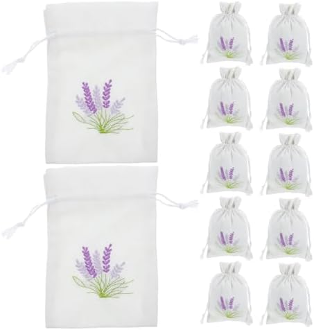 LUOZZY 12pcs Drawstring Sachet Bags for Candy and Lavender