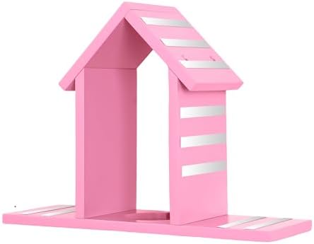 For Tonies Figures Magnetic Shelf Organizer Holder Pink Pine Wood Large