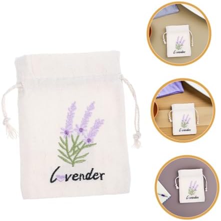 5pcs Lavender Sachet Bags with Drawstring for Home and Car Use
