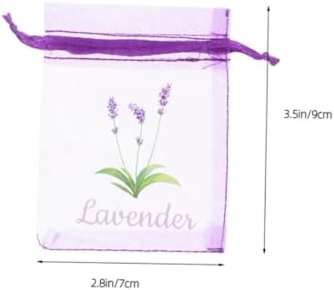50pcs Lavender Drawstring Sachet Pouches for Home Organization