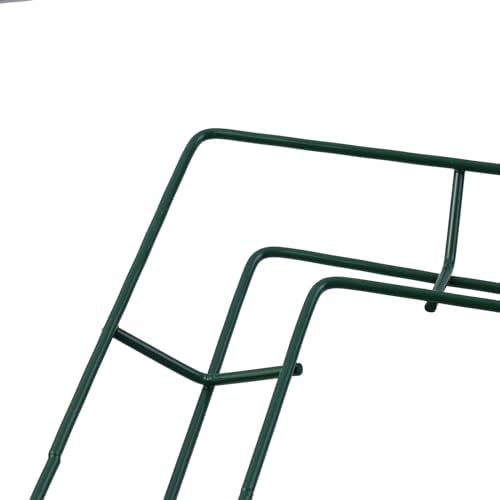 4pcs Square Metal Wire Wreath Frame Hanger Green