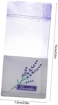 Hemoton 50pcs Lavender Sachet Bags for Home Fragrance and Closet Storage