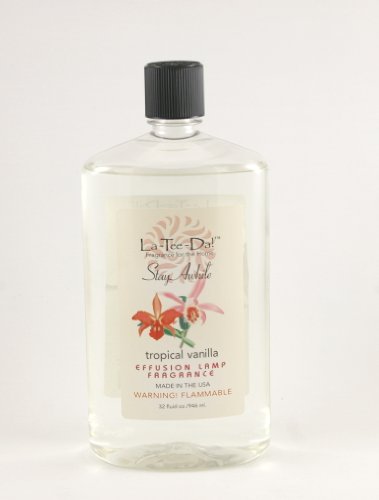 La Tee Da 32 Oz Fragrance Lamp Oil Tropical Vanilla