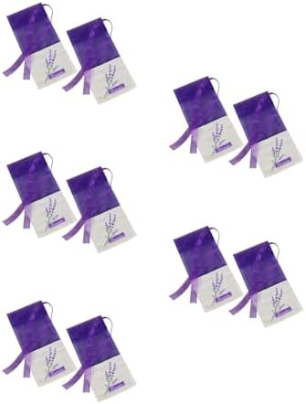 LOGOFUN 100 pcs Lavender Sachet Bags Dark Purple