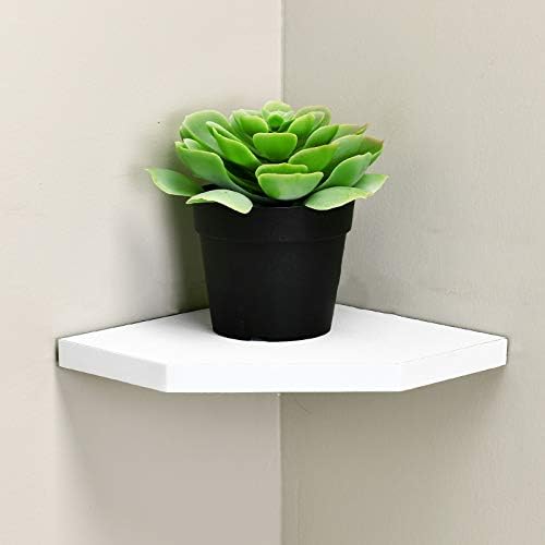 WELLAND 7-Inch Floating Corner Shelves Set of 2