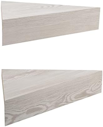 Kiera Grace Rustic Farmhouse Triangle Floating Shelf 2 Pack