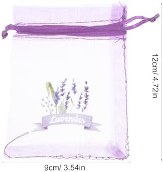 LOGOFUN 20PCS Dark Purple Lavender Sachet Bags 1