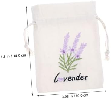 5pcs Lavender Sachet Bags with Drawstring for Home and Car Use