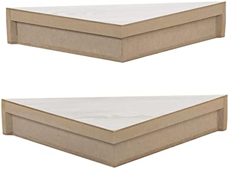 Kiera Grace Rustic Farmhouse Triangle Floating Shelf 2 Pack