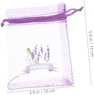 Luxshiny 20pcs Lavender Sachets with Drawstring Mesh Bags