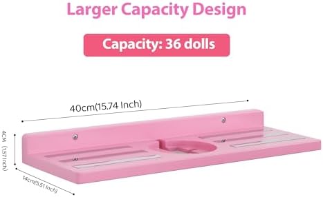 Tonies Figures Shelf Magnetic Oak Wood Pink