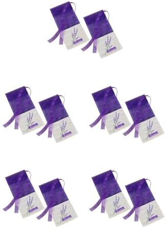 LOGOFUN 100 pcs Lavender Sachet Bags Dark Purple
