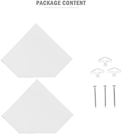 WELLAND 7-Inch Floating Corner Shelves Set of 2