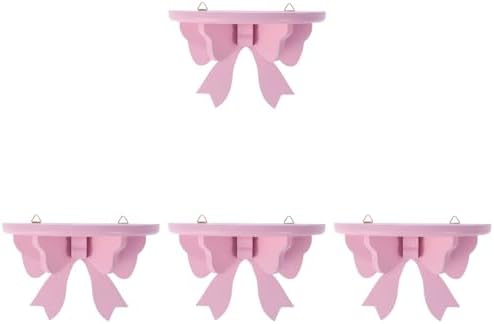 Zerodeko 4pcs Semicircle Wall Shelf Book Storage Holder for Kids Room