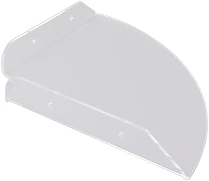 Locadence 2Pcs Floating Corner Shelves Transparent Acrylic
