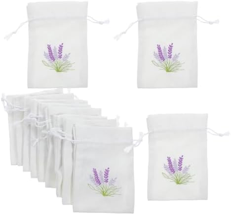 LOGOFUN 12pcs Lavender Sachet Bags for Home Decor