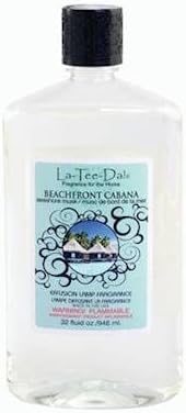 La-Tee-Da Effusion Fragrance Lamp Oil Refill 32 Oz Beachfront Cabana