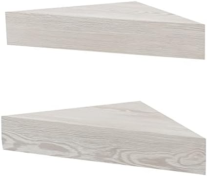 Kiera Grace Rustic Farmhouse Triangle Floating Shelf 2 Pack