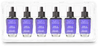 Bath Body Works Linen Lavender Wallflowers Refill - 6 Packs