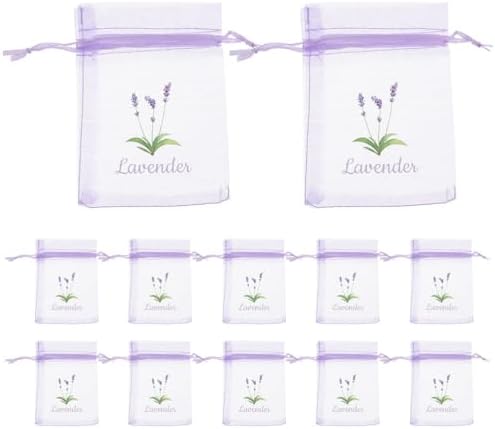 LOGOFUN 20PCS Lavender Scented Drawstring Bags