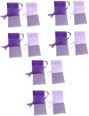 24pcs Lavender Scented Sachets with Ribbons for Wardrobe Clothes Cars and Gifts