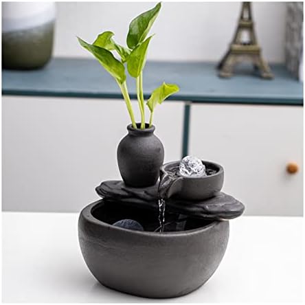 Indoor Fountain Ceramic Tabletop Decor With Circulating Water