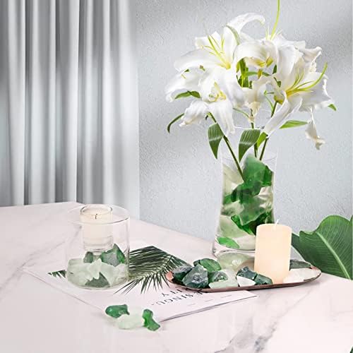 Ausluru 5LB Frosted Sea Glass Vase Fillers