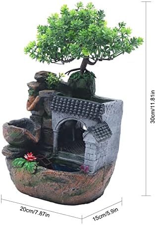 Sparkling LED Tabletop Waterfall Fountain Decor