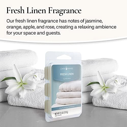 Candle Warmers Etc Classic Wax Melts 25oz Fresh Linen 4-Pack