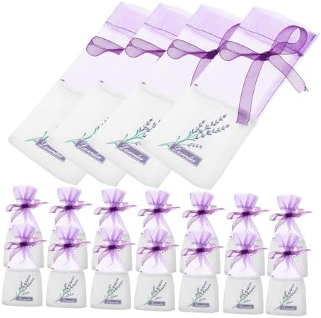 Lavender Sachet Bags 60pcs Set for Closet Drawer Car Fragrance