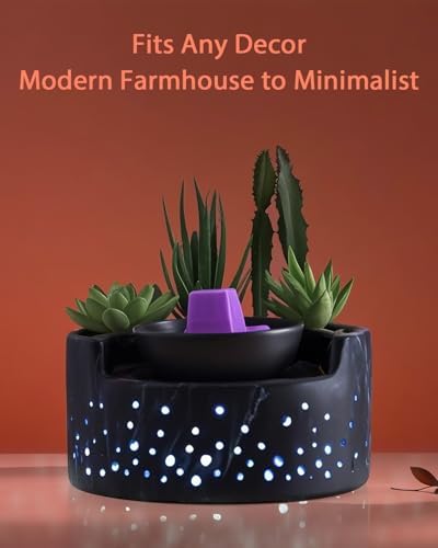 Ceramic Wax Melt Warmer 4-in-1 with LED Light
